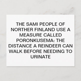 Urinating Reindeer Postcard