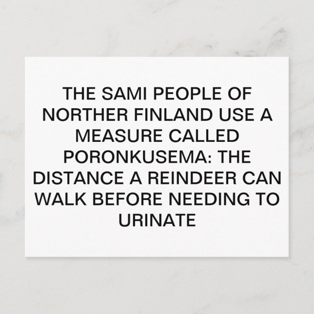 Urinating Reindeer Postcard (Front)