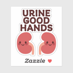 Urine Good Hands – Cute Smiling Kidney Design