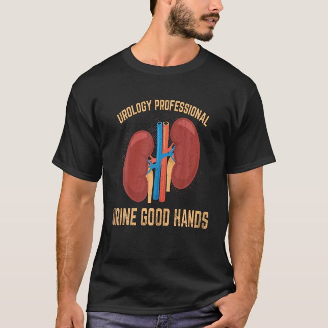 Urine Great Hands Awesome Kidney Urology Gifts Uro T-Shirt (Front)