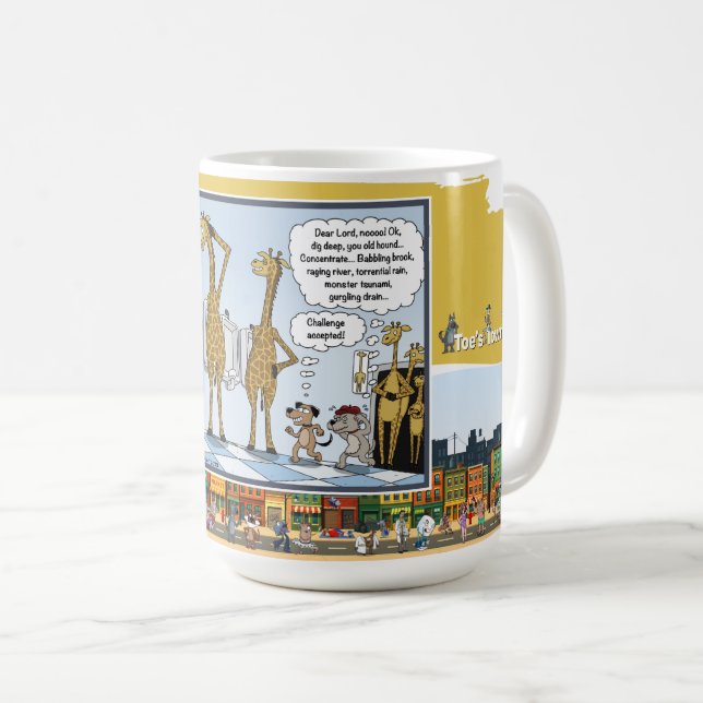 Urine Lies the Problem | Literal Wordplay Classic  Coffee Mug (Front Right)