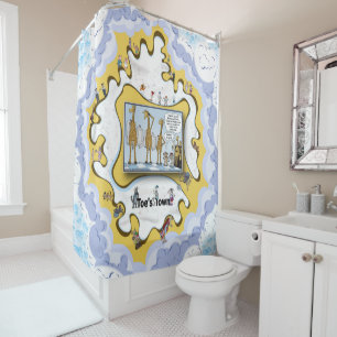Urine Lies the Problem Literal Wordplay Shower Curtain