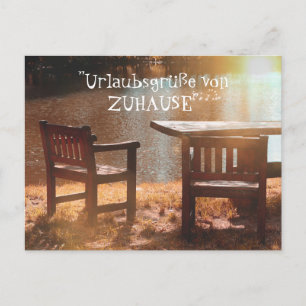 Urlaubsgrüße von Zuhause Postcard