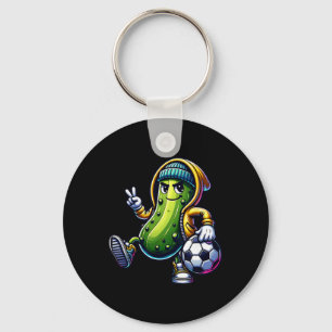 Urn Pickle Soccer Player Cool Cartoon Vibes Key Ring