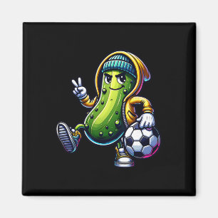 Urn Pickle Soccer Player Cool Cartoon Vibes Magnet