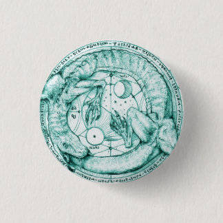 uroboro alquimico 3 cm round badge