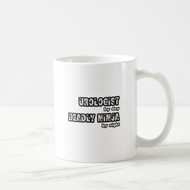 Urologist By Day...Deadly Ninja By Night Coffee Mug (Right)