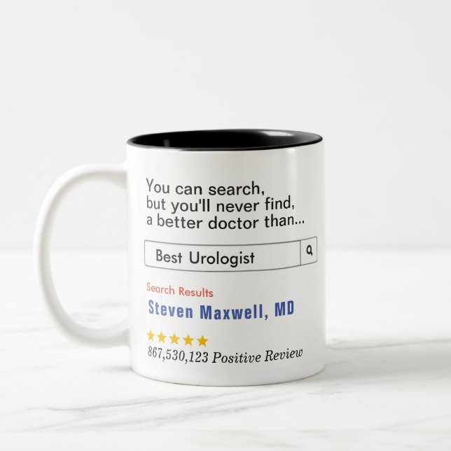 Urologist Custom Gift  Two-Tone Coffee Mug (Left)