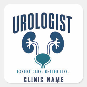 Urologist Kidney Medical Team Design Square Sticker