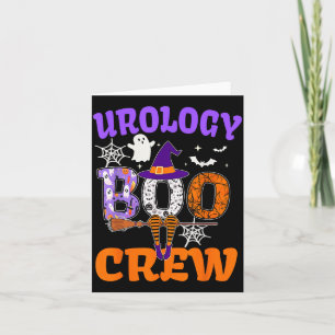 Urology Boo Crew Spooky Ghost Funny Halloween Card
