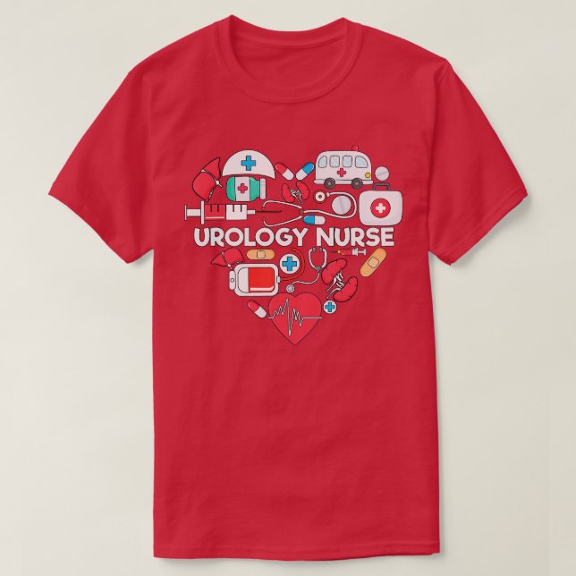 Urology Nurse Healthcare Volunteer For A Urology N T-Shirt (Design Front)