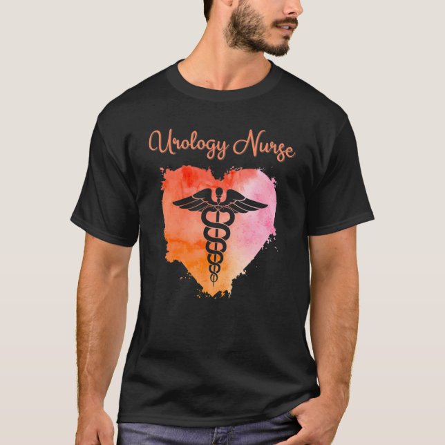 Urology Nurse  Nurses Nursing Graduation Caduceus T-Shirt (Front)