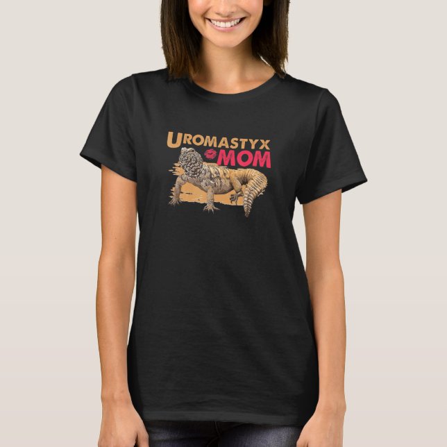 Uromastyx Mum Geyri Red Saying Dabb Lizard Mali T-Shirt (Front)