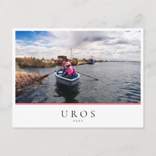 Uros islands on Lake Titicaca, Peru  Postcard