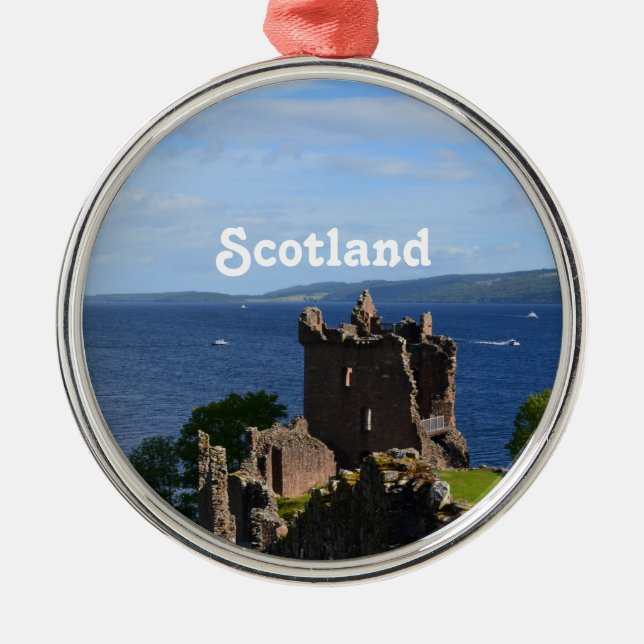 Urquhart Castle Metal Tree Decoration (Front)