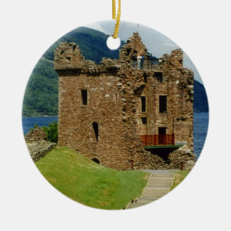 Urquhart Castle - Scottish castles collection Ceramic Tree Decoration