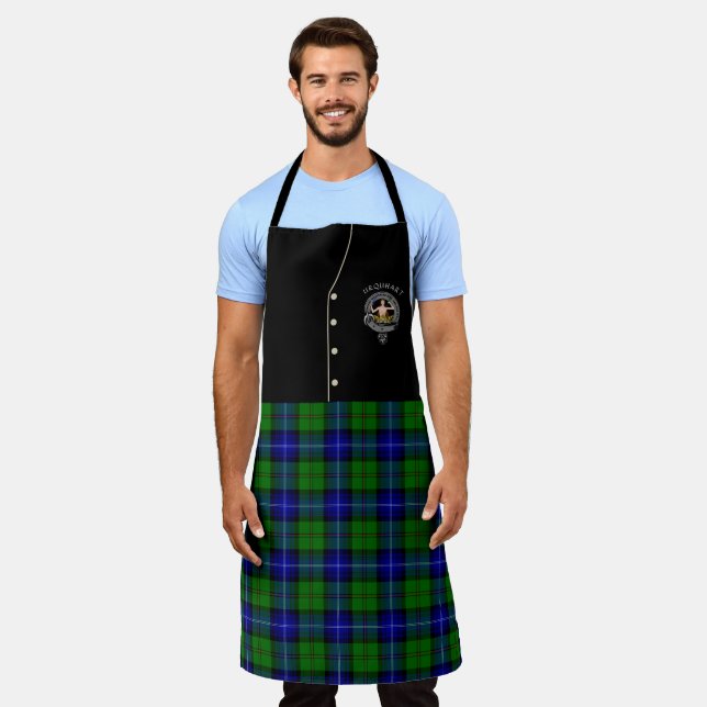Urquhart Clan Badge & Tartan Kilt Apron (Worn)