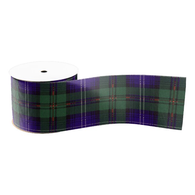 Urquhart clan Plaid Scottish tartan Grosgrain Ribbon (Spool)