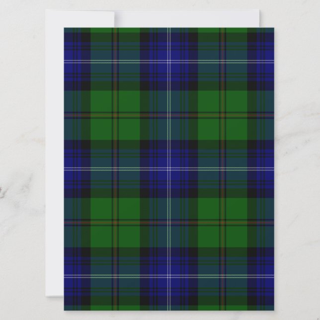 Urquhart tartan blue green plaid (Front)