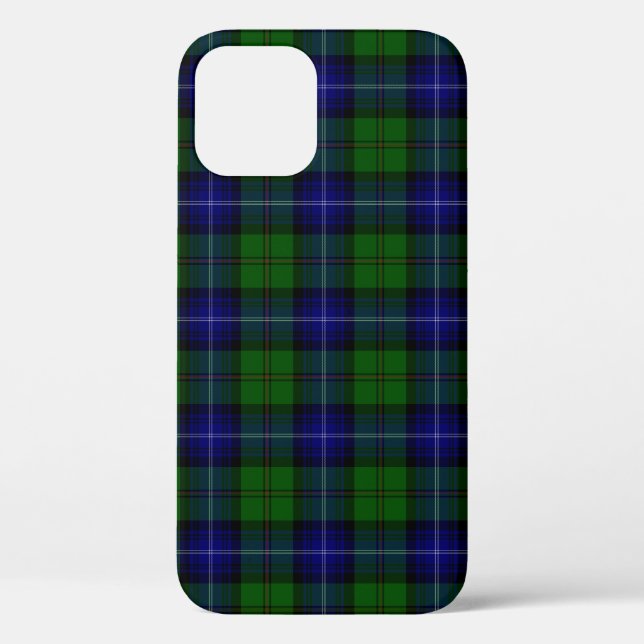 Urquhart tartan blue green plaid Case-Mate iPhone case (Back)