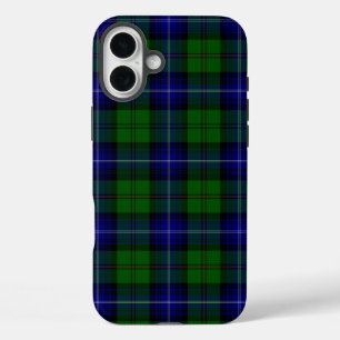 Urquhart tartan blue green plaid iPhone 16 plus case