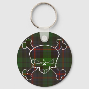 Urquhart Tartan Skull No Banner Key Ring