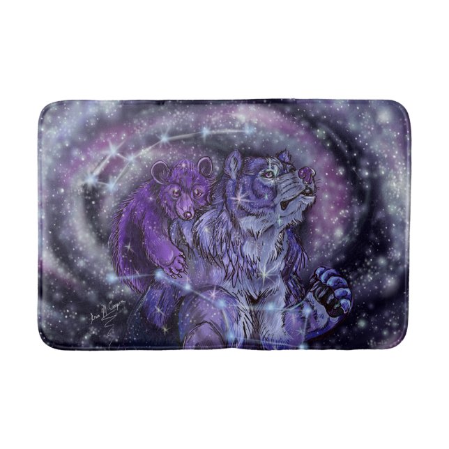 Ursa Minor and Major Bath Mat (Front)