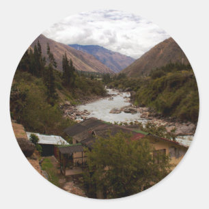 Urubamba Sacred River Valley Cusco Peru Classic Round Sticker