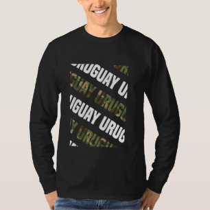 Uruguay Camo Pattern Green Camouflage T-Shirt