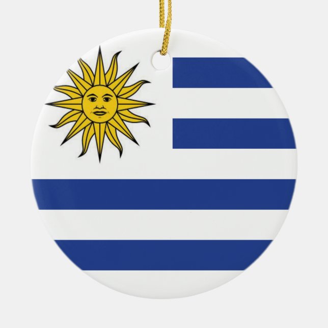 Uruguay Ceramic Tree Decoration (Front)