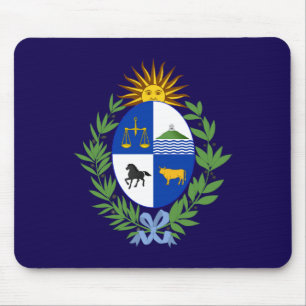 Uruguay country coat arms symbol emblem flag mouse mat