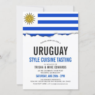 Uruguay Cuisine   Party Flag Invite