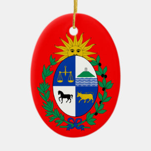 URUGUAY* Custom Ceramic Christmas Ornament