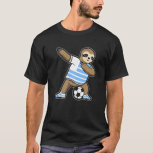 Uruguay Dabbing Soccer Sloth Dab Soccer Uruguay T-Shirt