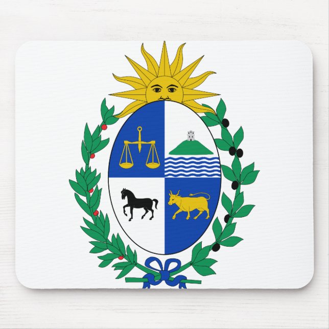 uruguay emblem mouse mat (Front)