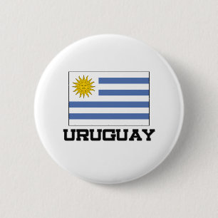 Uruguay Flag 6 Cm Round Badge