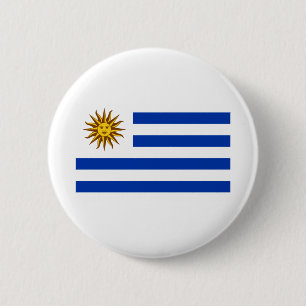 Uruguay Flag 6 Cm Round Badge