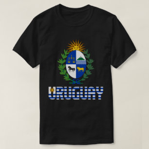 Uruguay Flag and Coat Of Arms Patriotic T-Shirt