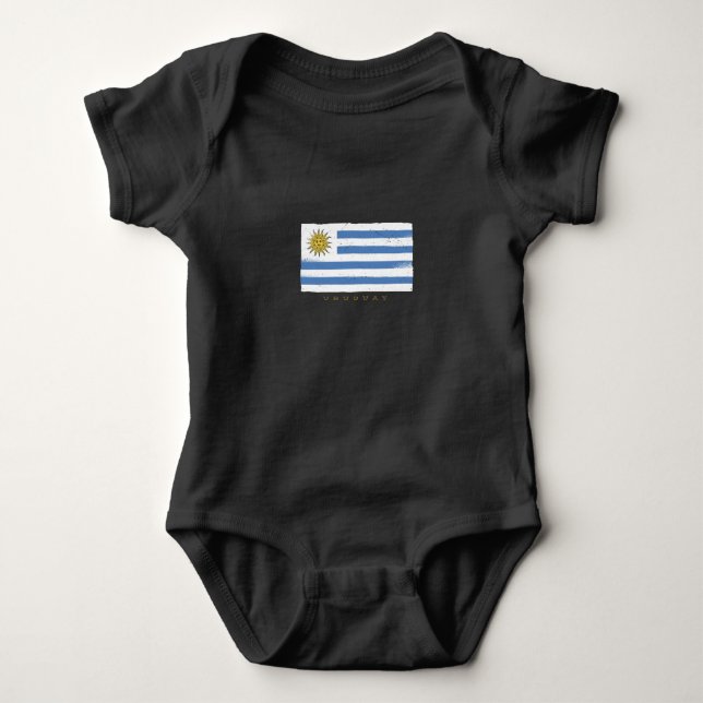 Uruguay Flag Baby Bodysuit (Front)
