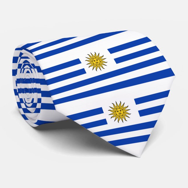 Uruguay flag Banda Oriental Tie (Rolled)