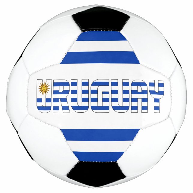 Uruguay Flag Blue White Sun of May Patriotic Football (Front)