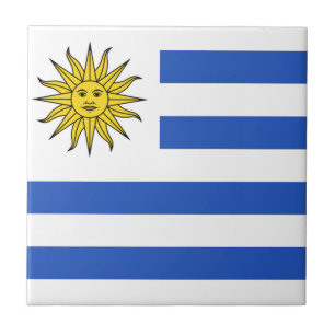 Uruguay Flag Ceramic Tile