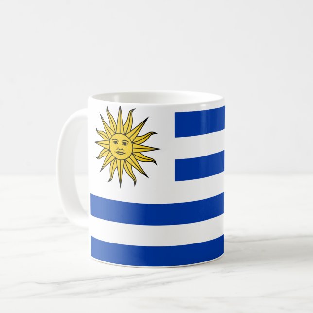 Uruguay flag coffee mug (Front Left)