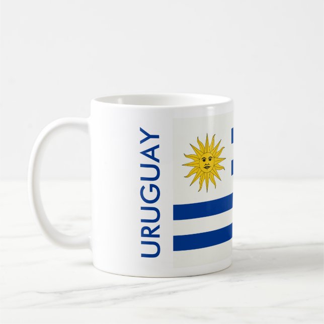 URUGUAY FLAG COFFEE MUG (Left)