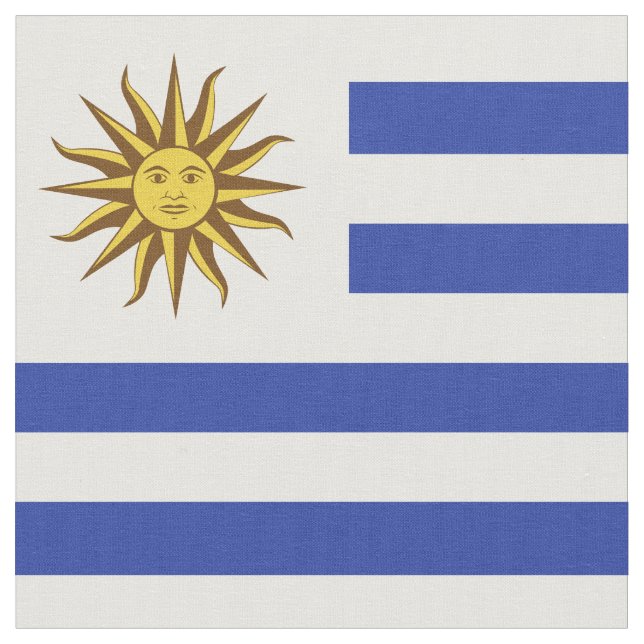 Uruguay flag fabric (Close Up)