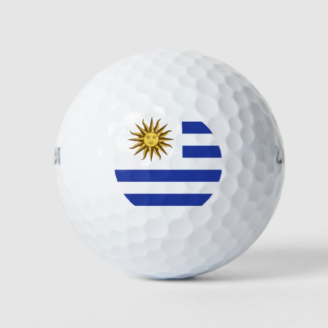 Uruguay flag golf balls (Front)