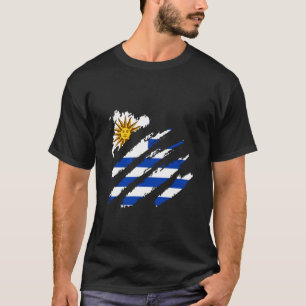 Uruguay Flag Heritage Claw Uruguayan Pride Uruguay T-Shirt
