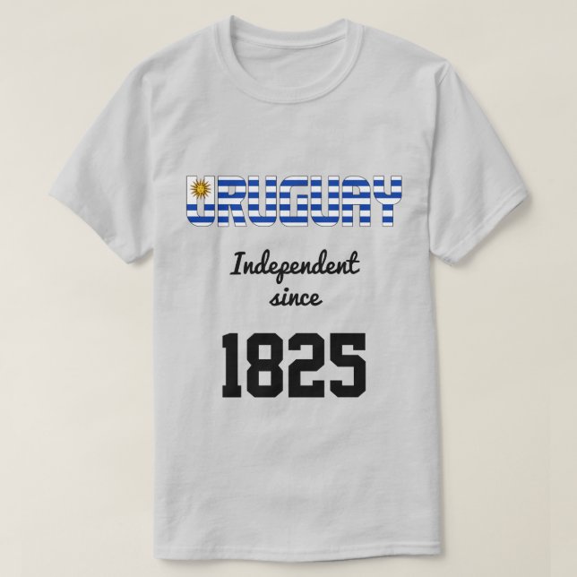 Uruguay Flag Independence Celebration T-Shirt (Design Front)