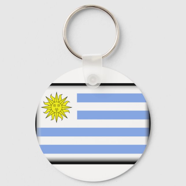 Uruguay Flag Key Ring (Front)