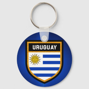 Uruguay Flag Key Ring